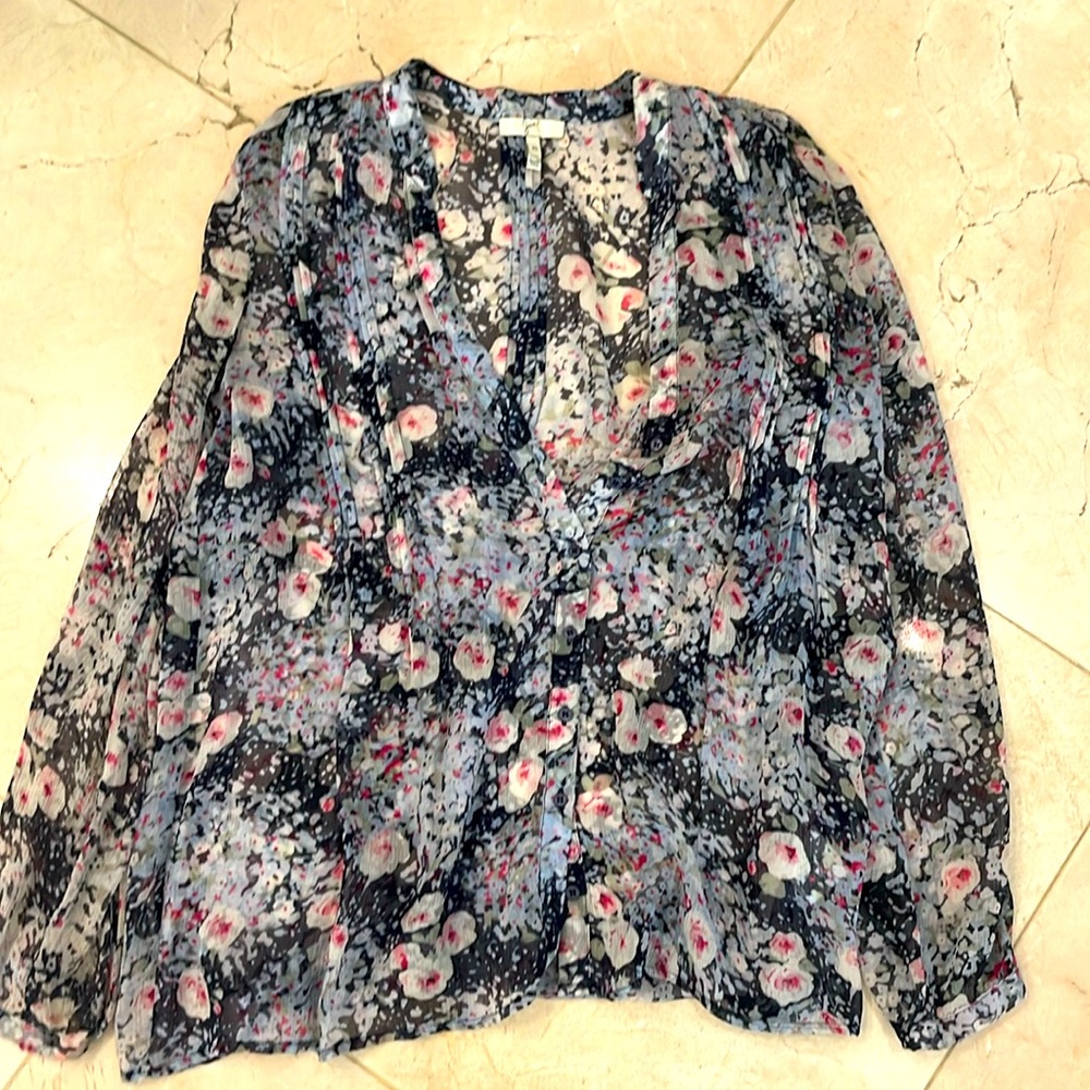 Sheer boho long sleeved, floral